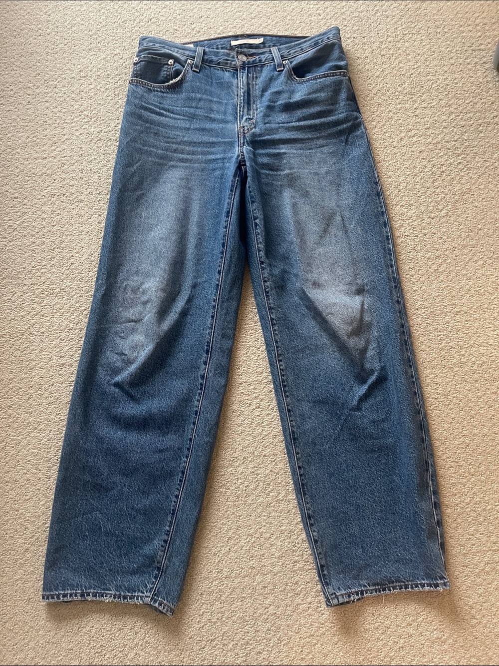 Levi’s baggy dad jeans blue size 27 Classic Straight-Leg Blue Jeans